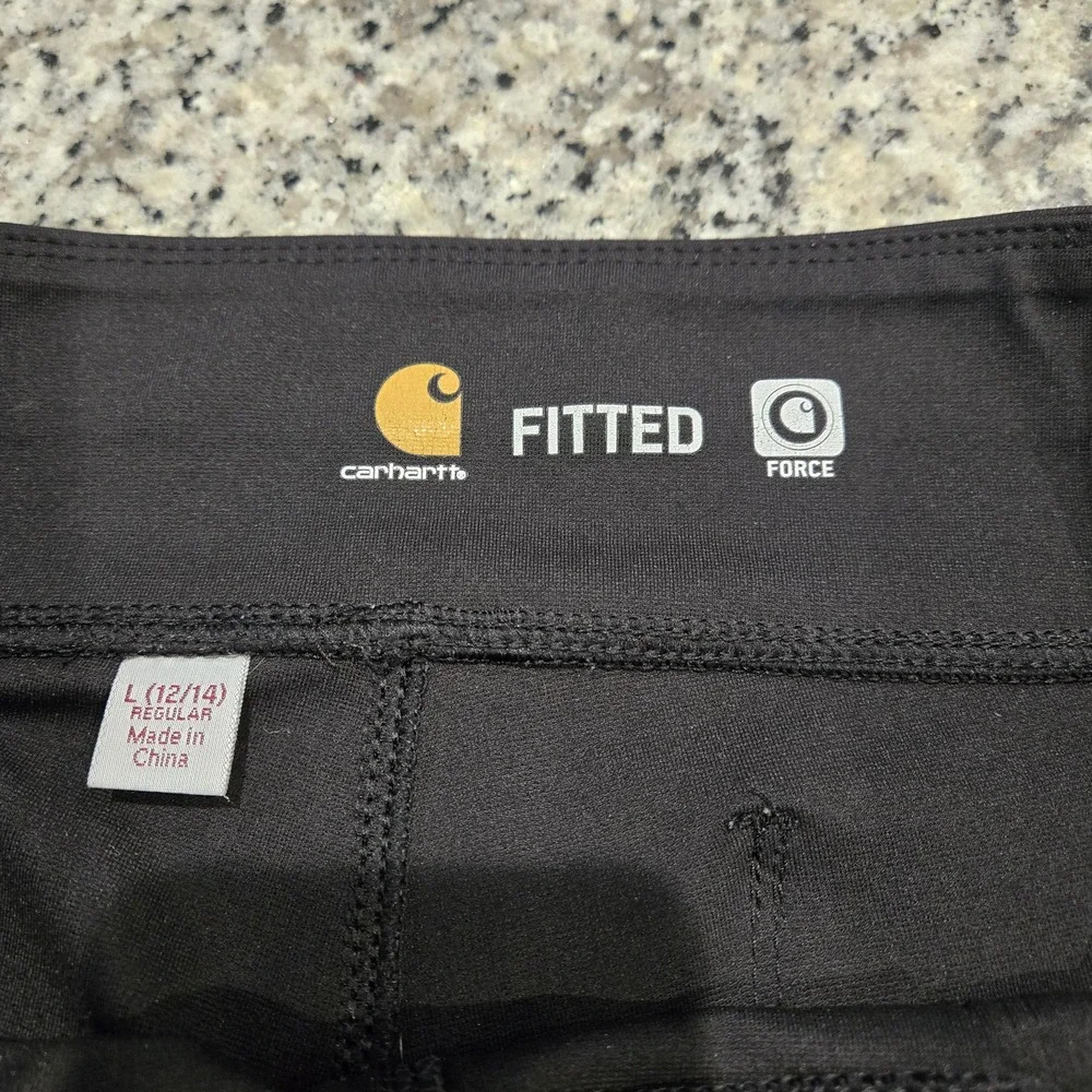 Carhartt Force Utility Leggings Women Large Black Fitted Work Pants - Picture 4 of 7